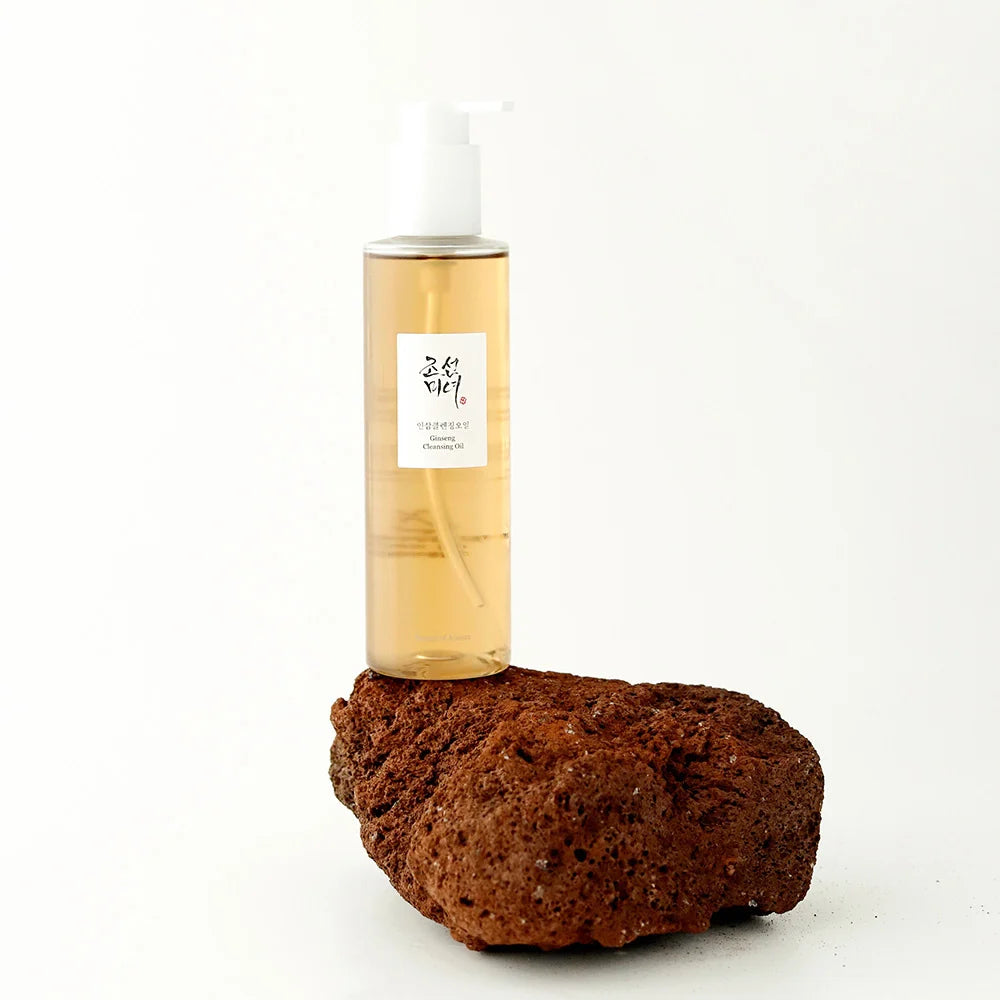 Beauty of Joseon Ginseng Cleansing Oil 210ml – luxuriöse Korean Skincare mit pflegendem Ginseng-Extrakt, elegant präsentiert.